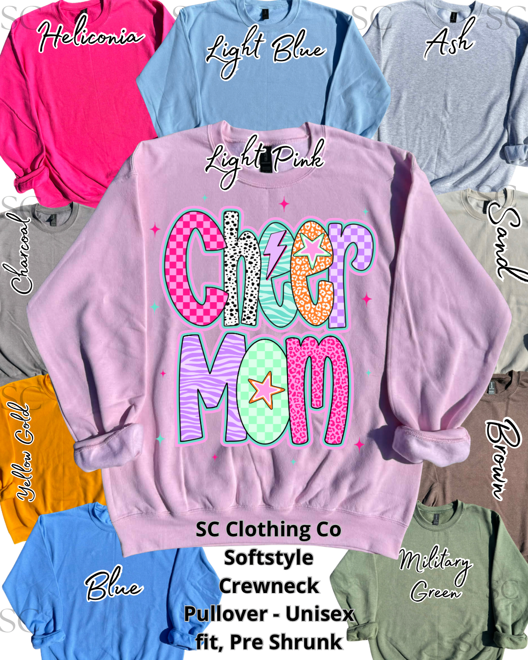 Cheer Mom Colorful Pullover