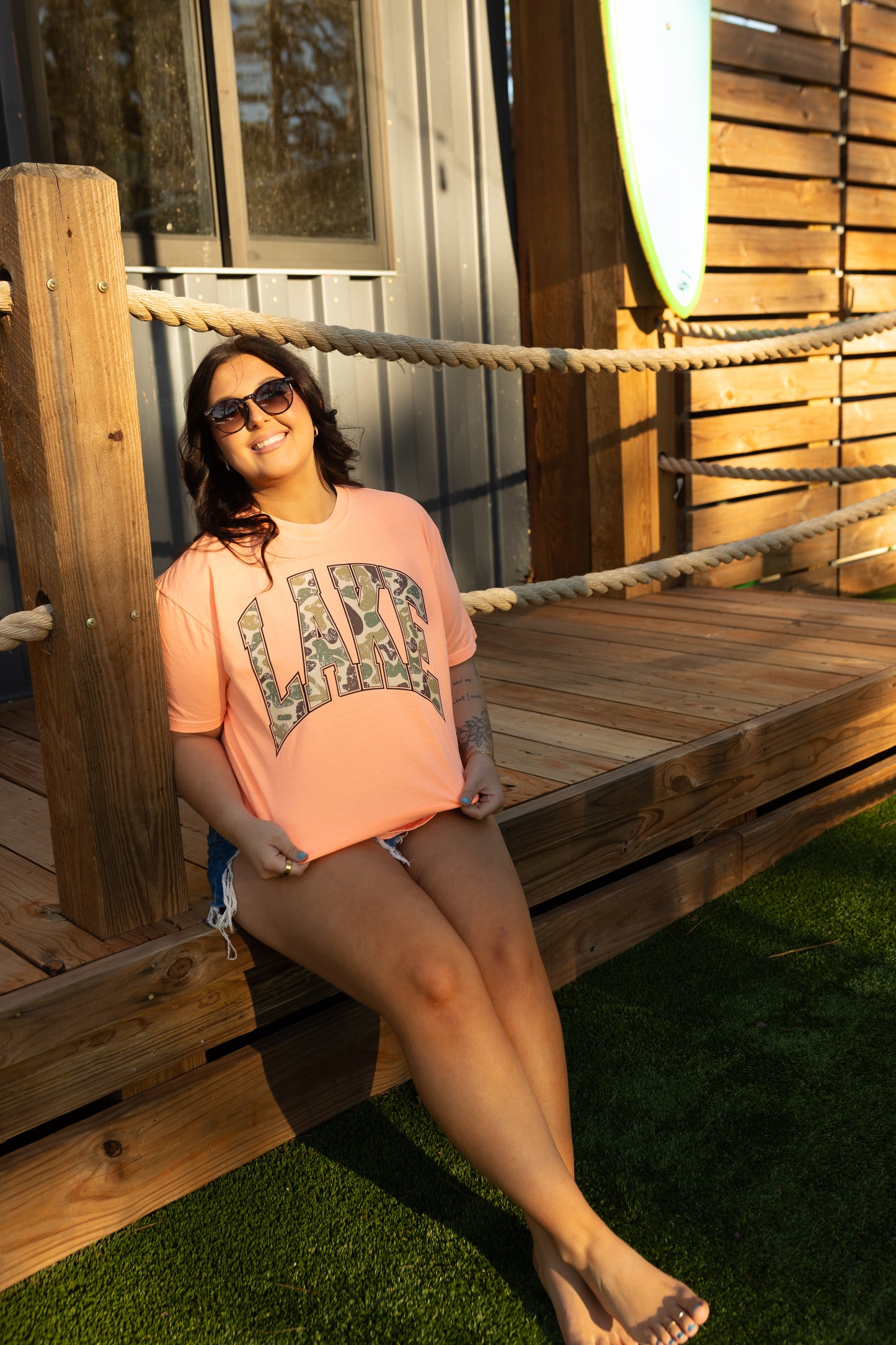 Lake Camo Comfort Colors Tee