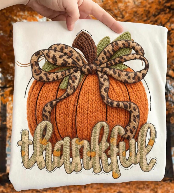 Thankful Crotchet Yarn ADULT & YOUTH TEE OR PULLOVER