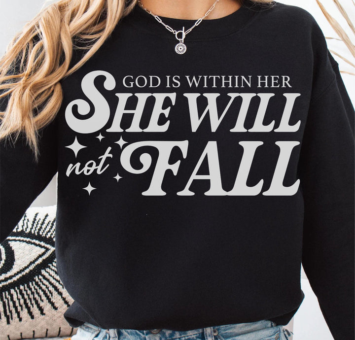 She will not fall Pullover