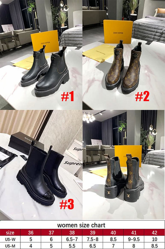 Vee leather boot
