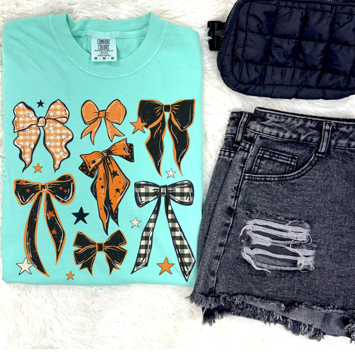 Halloween Bows Comfort Color Tee