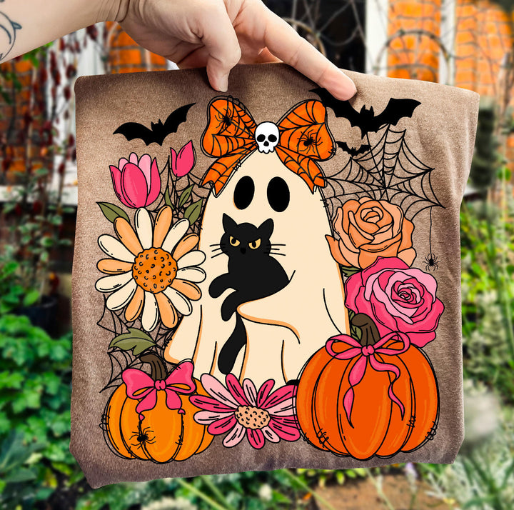 Girly Ghost Floral Comfort Color Tee