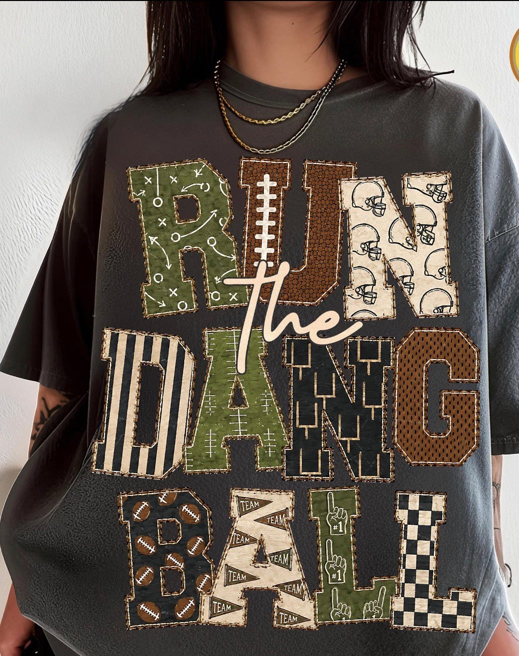 Run The Dang Ball Comfort Colors Tee