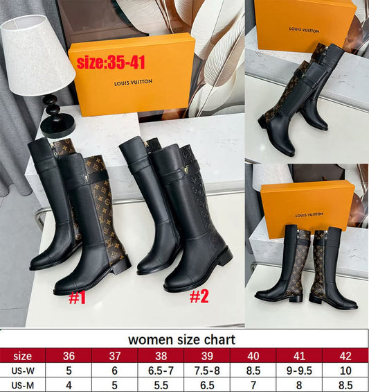 Vee leather boot tall