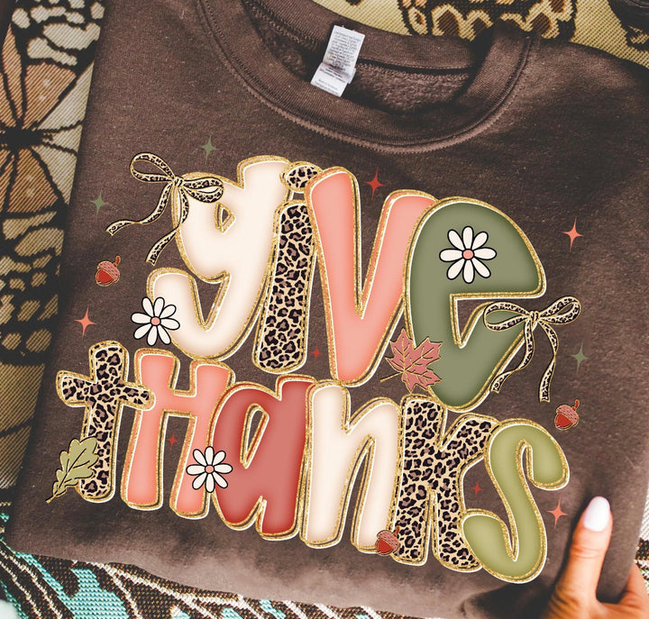 Give Thanks   ADULT & YOUTH TEE OR PULLOVER