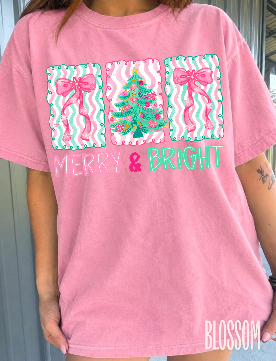 Merry & Bright Comfort Colors Tee