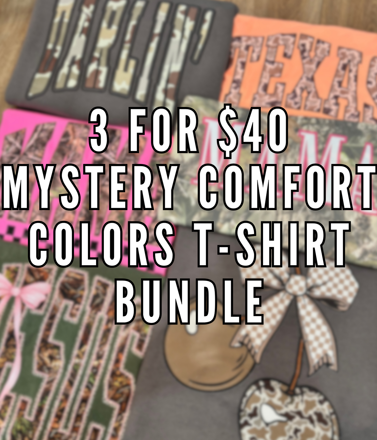 Camo Lovers Mystery Comfort Colors T-Shirt Bundle