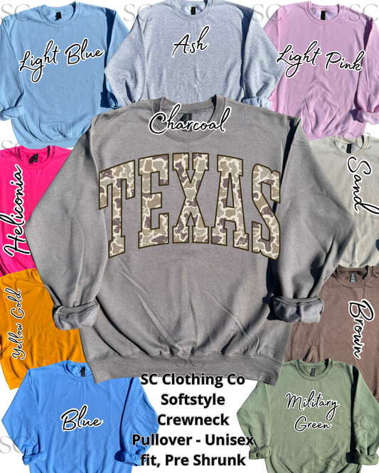 Texas Camo Pullover