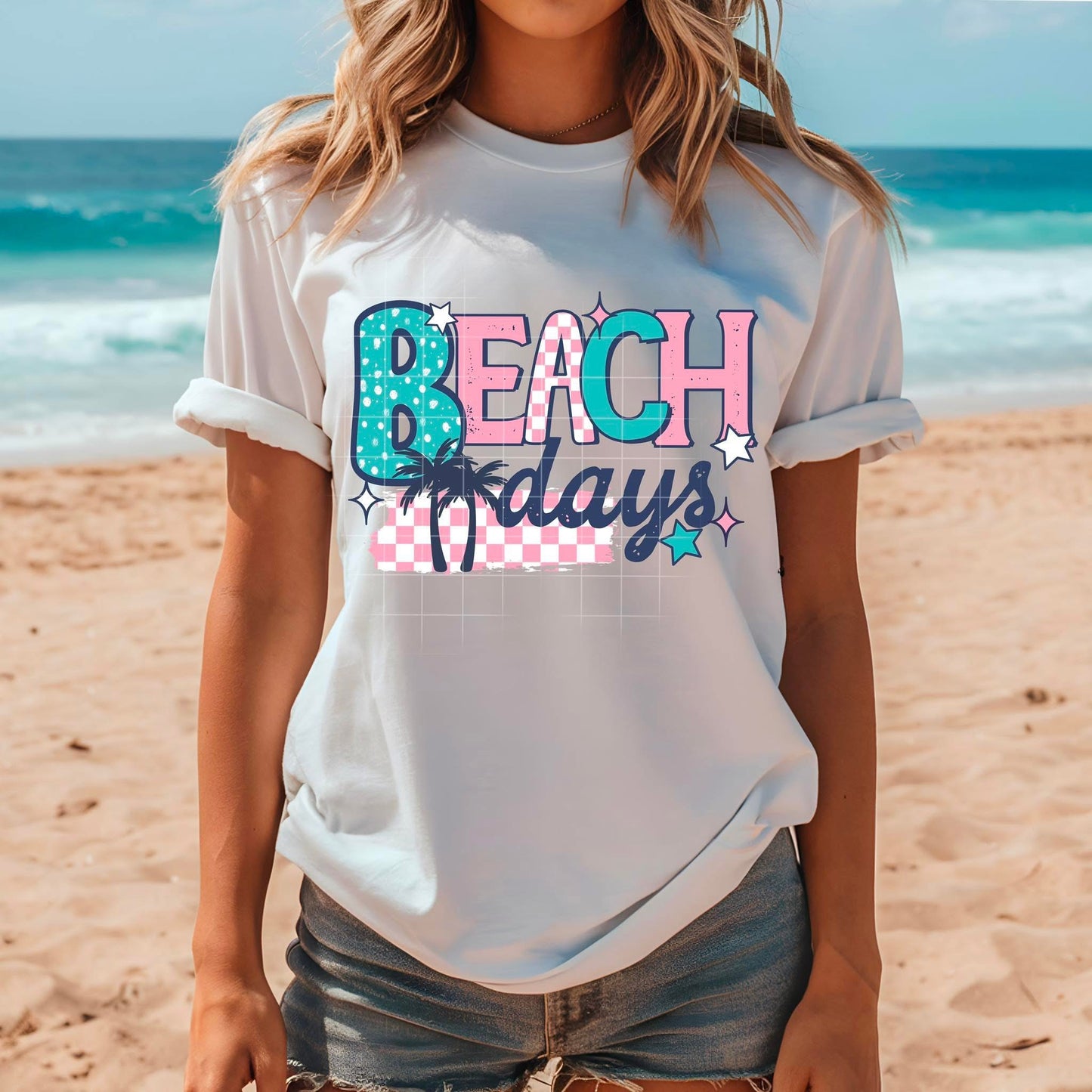 Beach days ADULT TEE OR PULLOVER