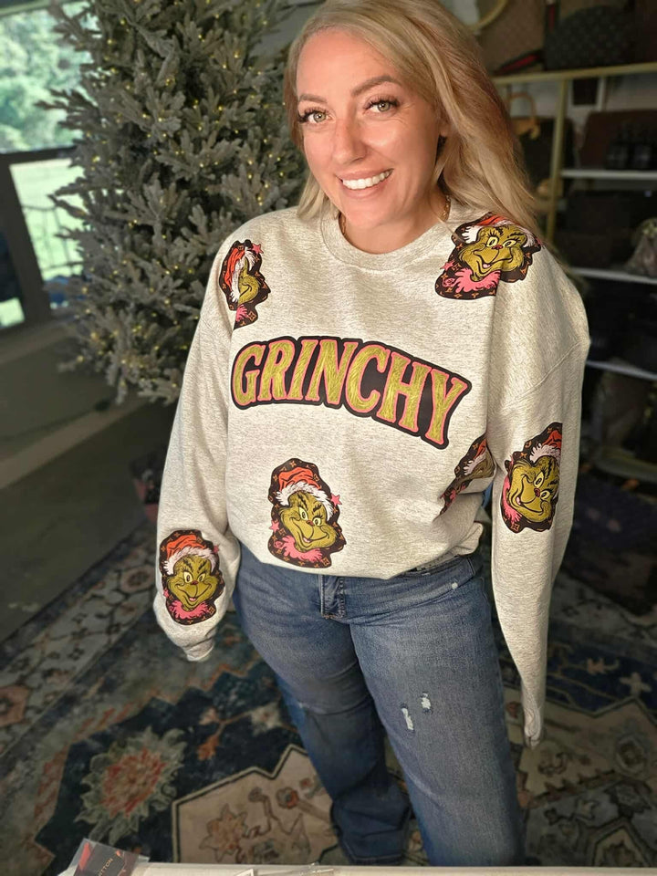 Grinchy G Man Queen Style Pullover