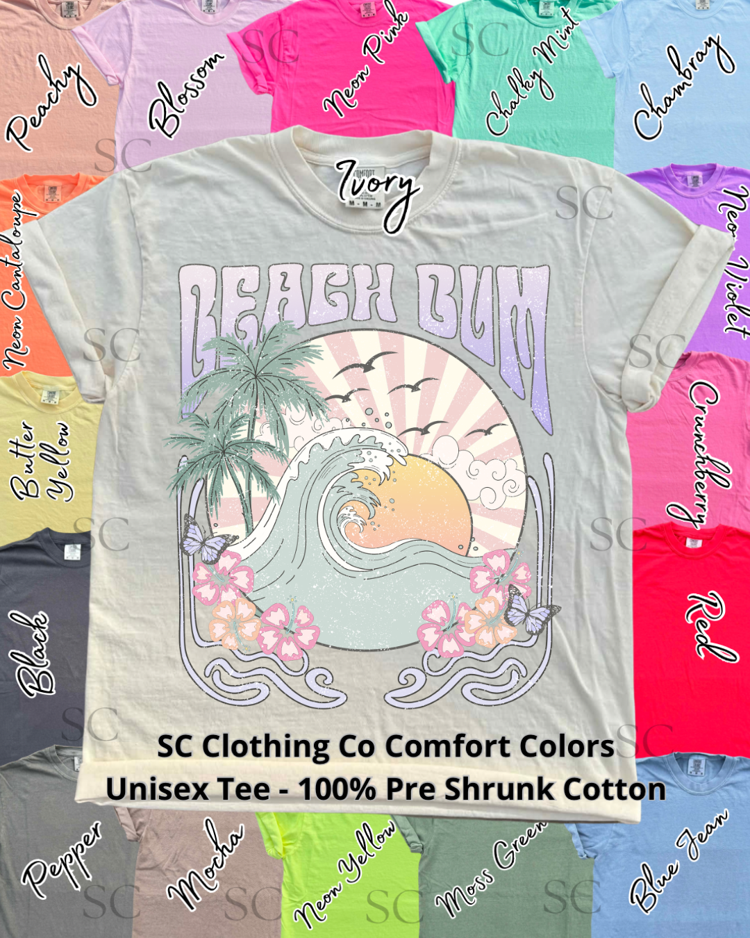Beach Bum Comfort Colors Tee