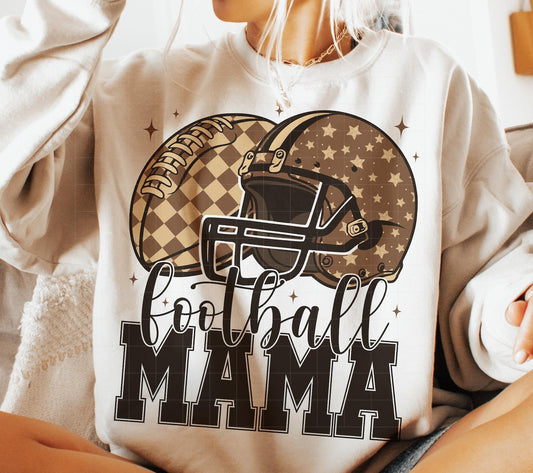 Football mama ADULT TEE OR PULLOVER