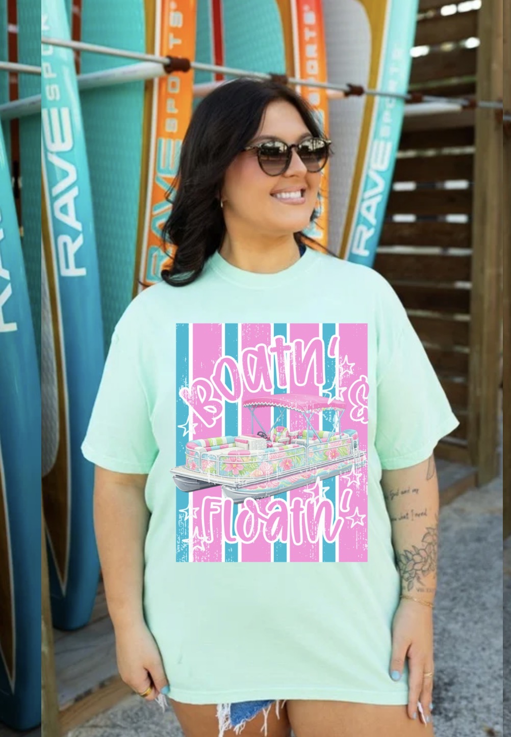 Boatin’ & Floatin’ Comfort Colors Tee