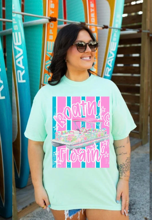 Boatin’ & Floatin’ Comfort Colors Tee