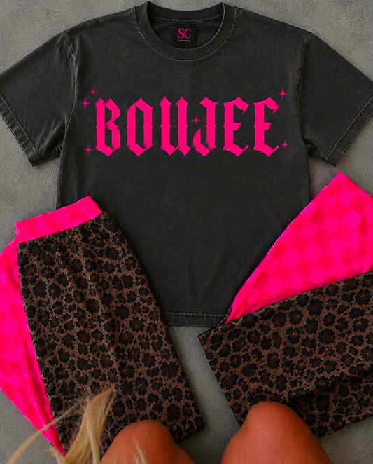 Boujee Vibrant Pink Tee Adult