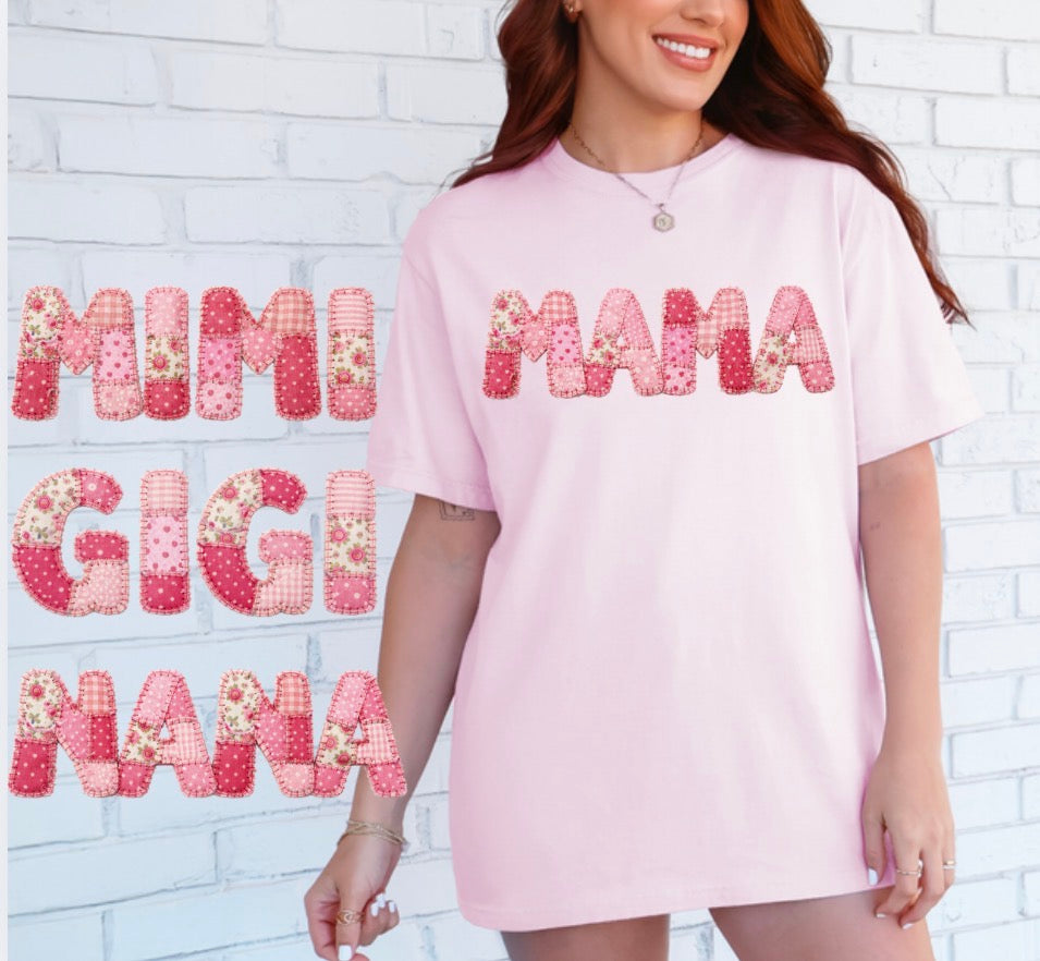 “GiGi” Patchwork Comfort Colors Tee