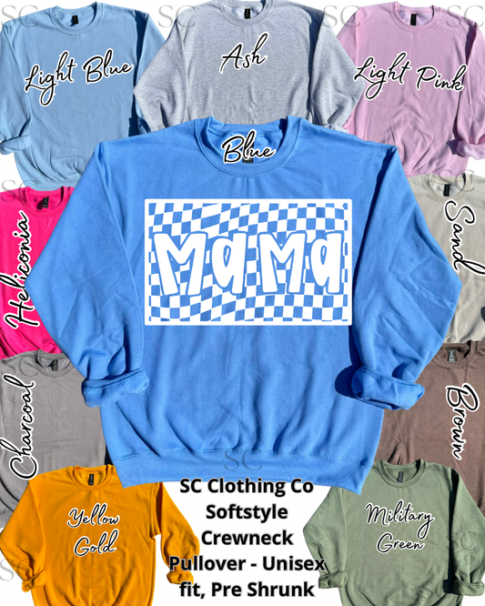 Mama Checkered Box Pullover
