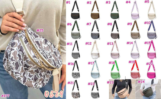 Double zip crossbody