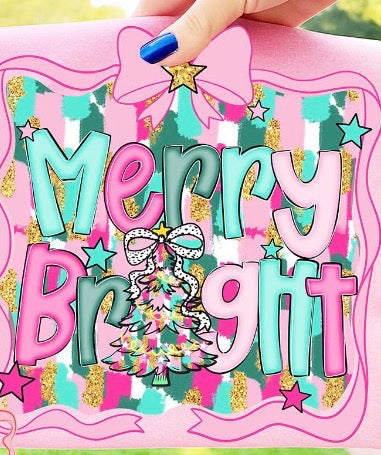 Merry & Bright   ADULT & YOUTH TEE OR PULLOVER