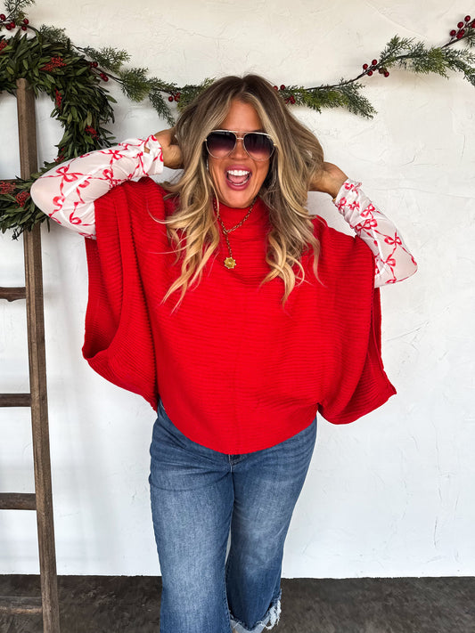 Poncho Style Sweater