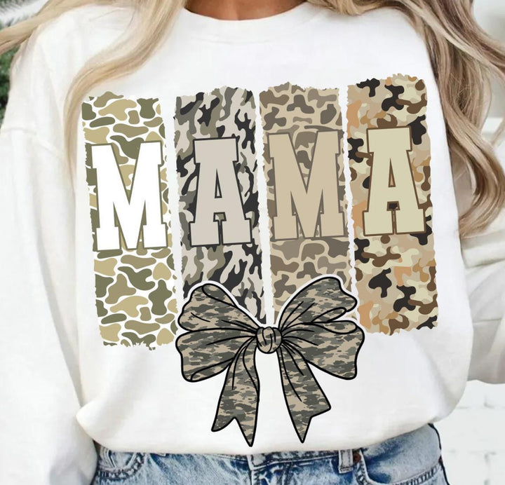 Mama camo ADULT TEE OR PULLOVER