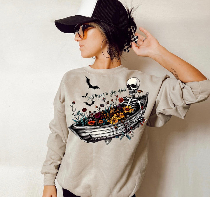 Just trying to stay afloat  ADULT & YOUTH TEE OR PULLOVER