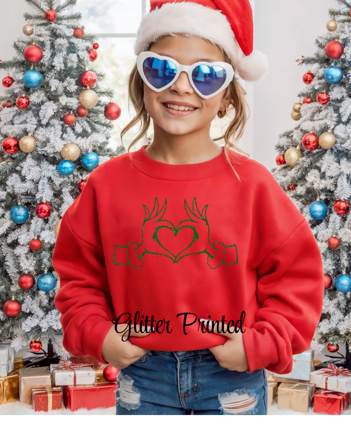 Gman Hands  {GLITTER PRINTED} Pullover or Tee YOUTH TEE OR PULLOVER