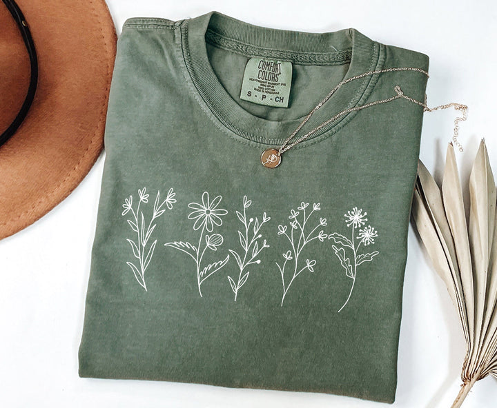 T Shirt Tuesday Dainty Flowers Tee or Pullover