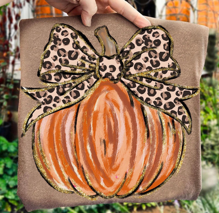 Cheetah Pumpkin ADULT & YOUTH TEE OR PULLOVER