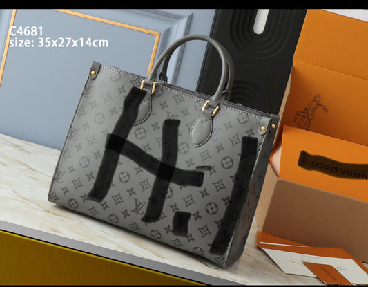Gray large OTG Tote