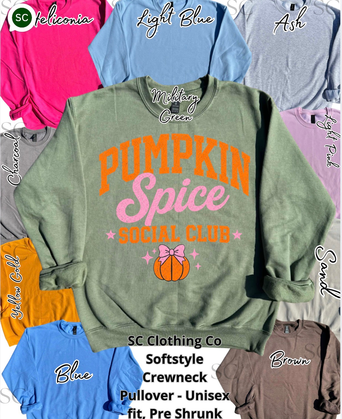 Pumpkin Spice Social Club Pullover