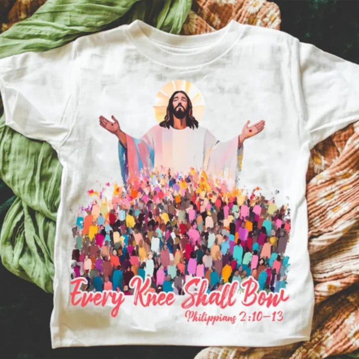 Every knee shall bow ADULT TEE OR PULLOVER
