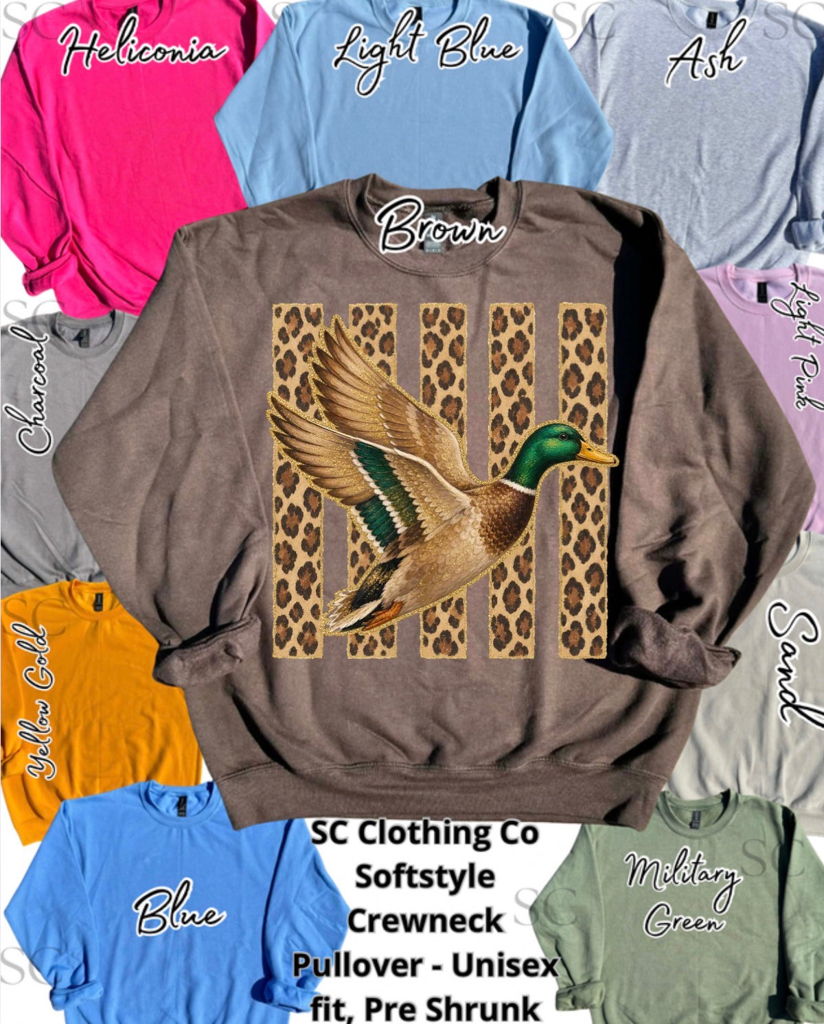 Cheetah Striped Mallard Pullover