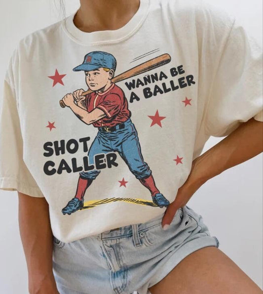 Vintage wanna be a baller ADULT TEE OR PULLOVER