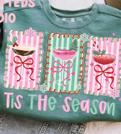 Girly Tis The Season   ADULT & YOUTH TEE OR PULLOVER