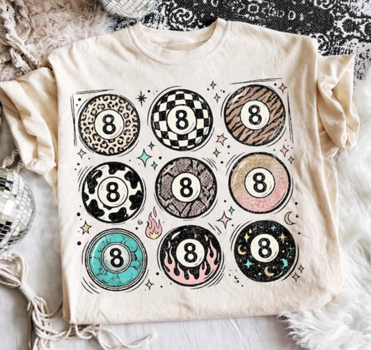 8 Ball Comfort Colors Tee