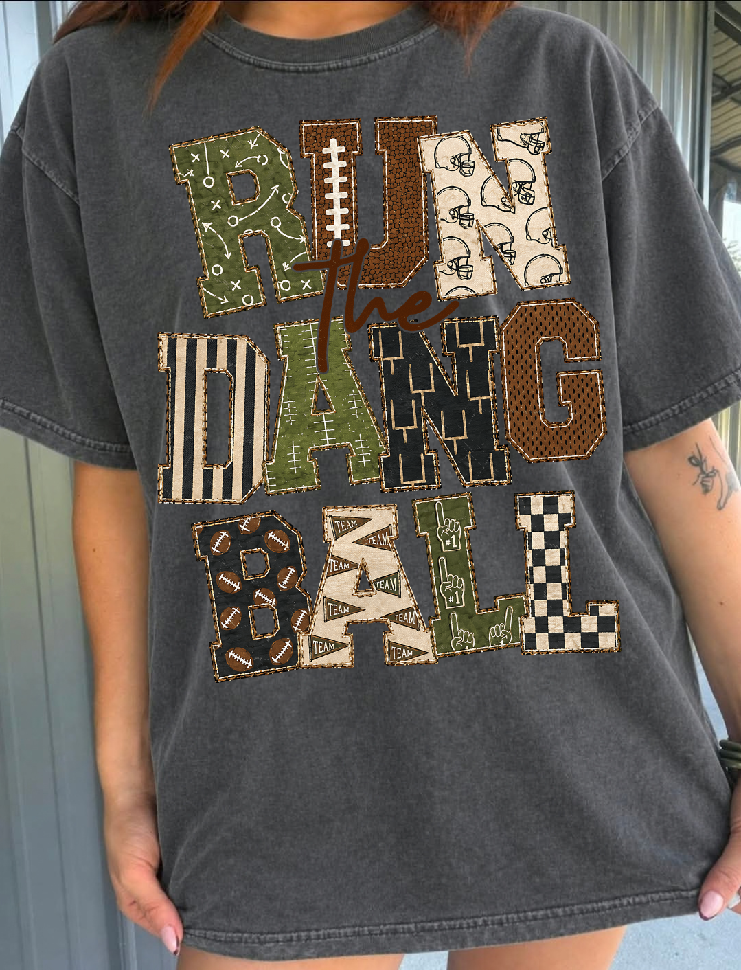 Run The Dang Ball Comfort Colors Tee