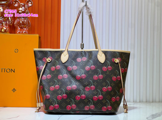 Vee cherry large never one Tote