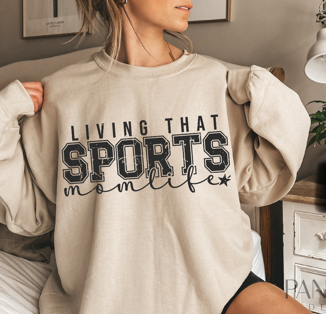 T Shirt Tuesday Sports Mom Life Tee or Pullover