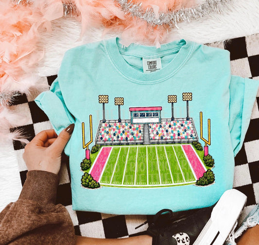 Girly Stadium Lights Comfort Colors Tee