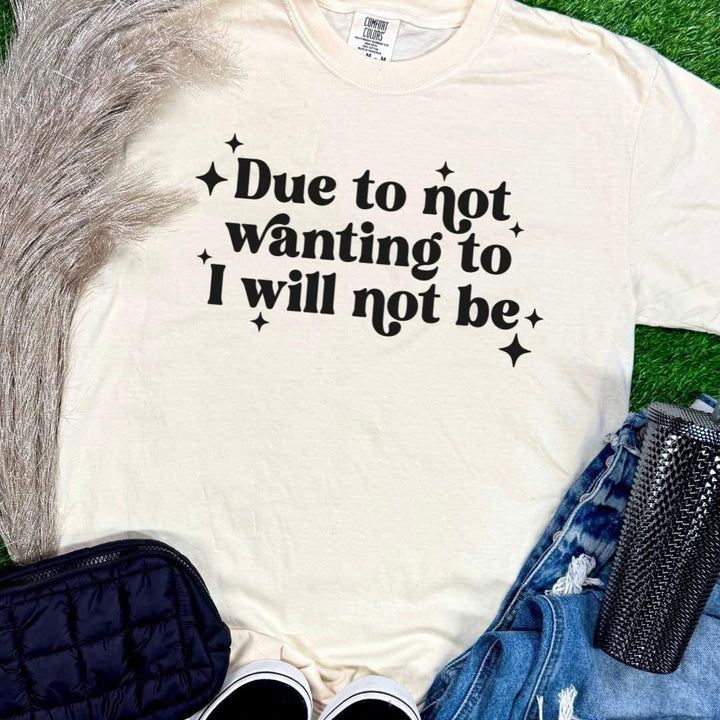 Due to not wanting to Comfort Color Tee