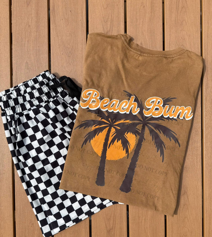 Beach bum ADULT TEE OR PULLOVER