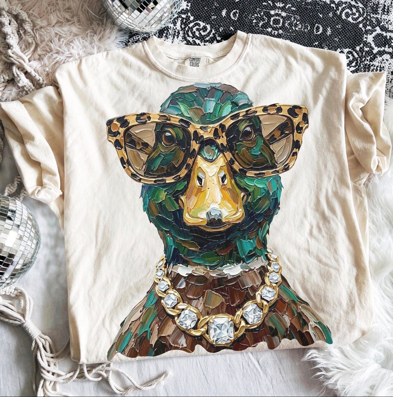 Glam Mallard Comfort Colors Tee