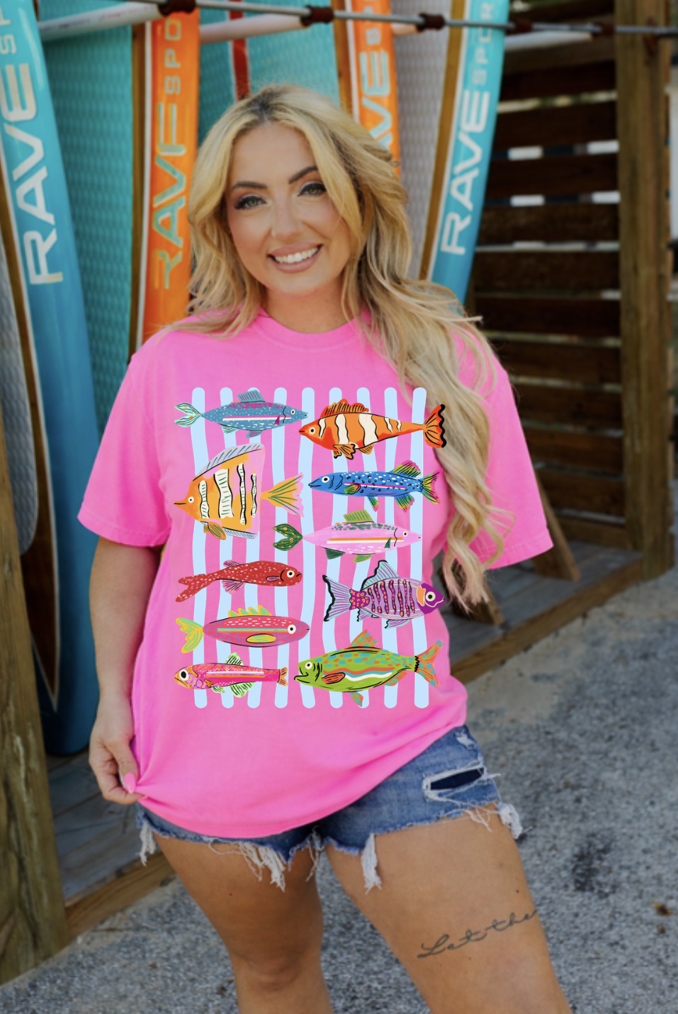Reel Cute Catch Comfort Colors Tee