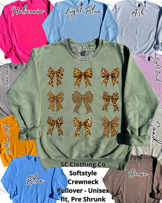 Pullover Leopard Bows