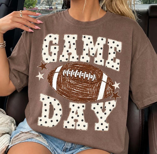 Game Day Polka Comfort Colors Tee