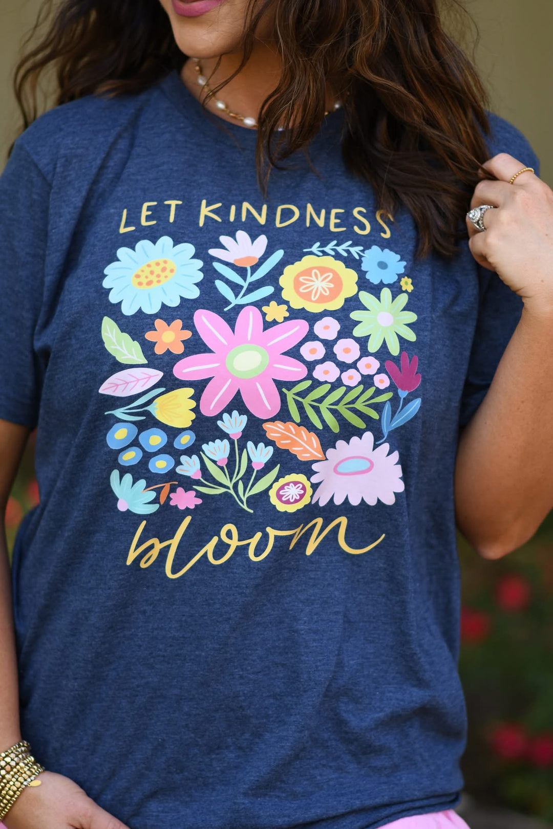 Let kindness bloom ADULT TEE OR PULLOVER