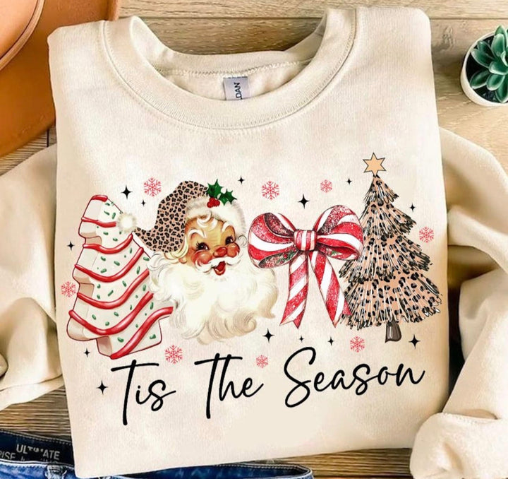 Tis the season Cheetah ADULT & YOUTH TEE OR PULLOVER