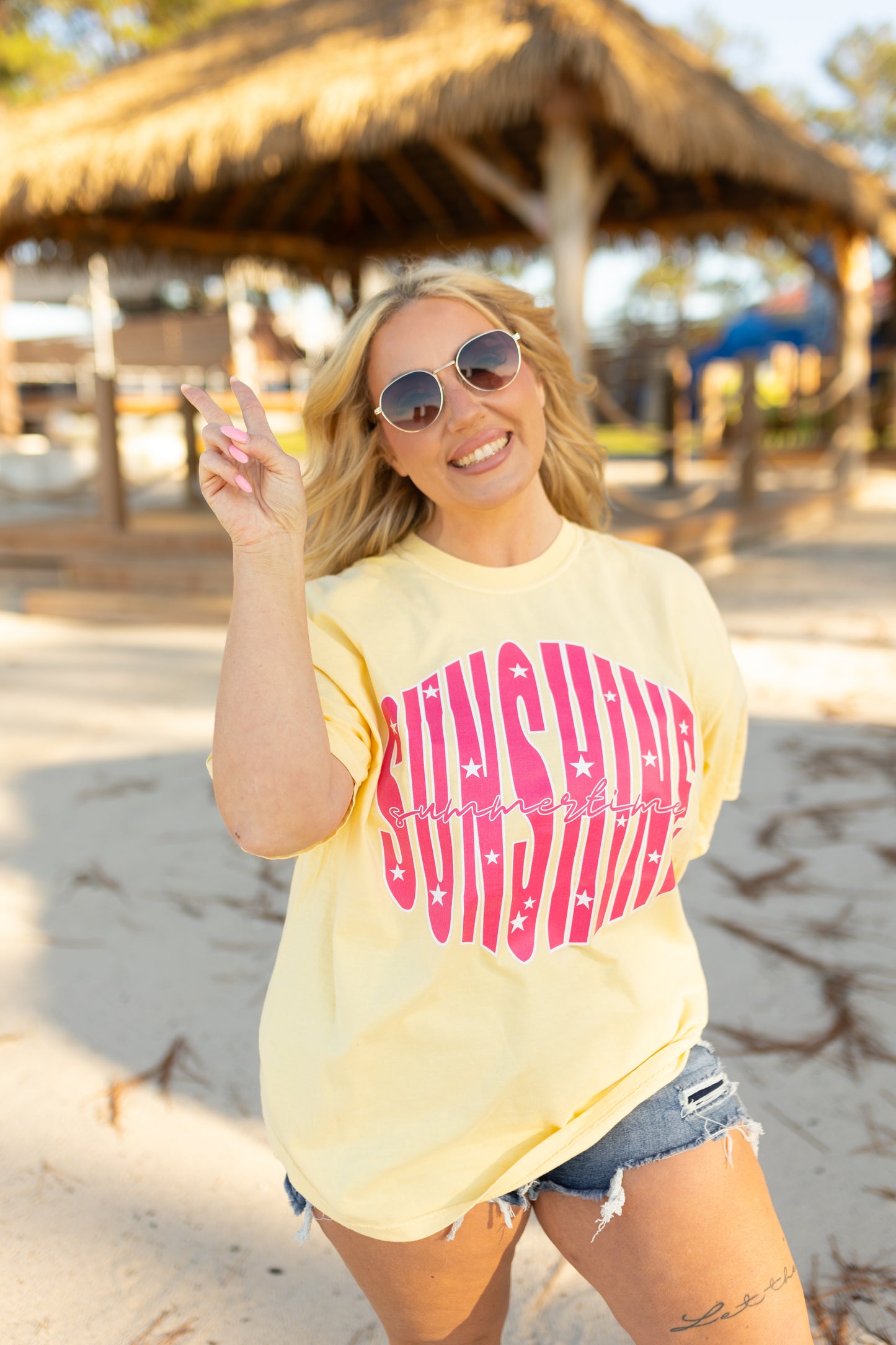Sunshine Summertime Comfort Colors Tee